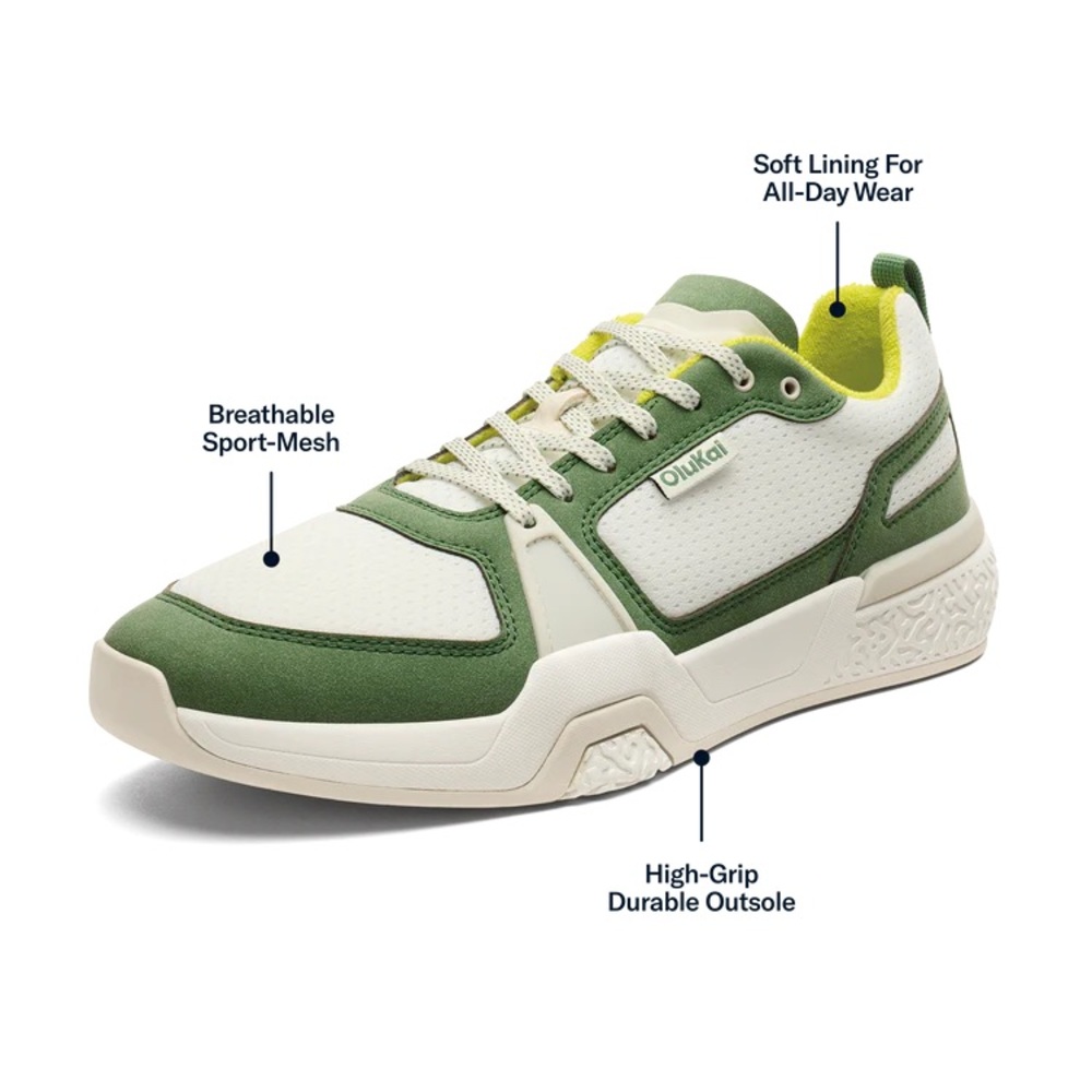 OLUKAI ANAU PICKLEBALL TENNIS SHOE MENS 11. WORN 2 TIMES OUTSIDE NEVER ON COURT